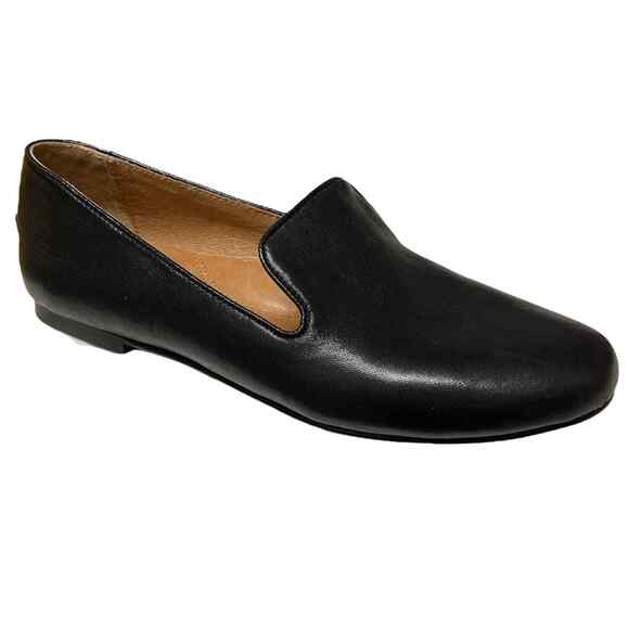 Gentle Souls by Kenneth Cole Women's Eugene Black Leather Flats Size 7 - Picture 1 of 9